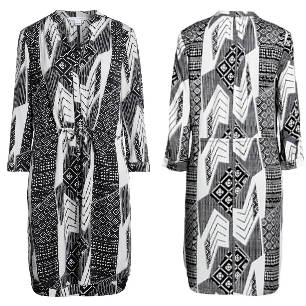 Diana von Furstenberg x Revolve Freya Silk Stretch Shirt Dress Size 2 FLAWED - Picture 10 of 14